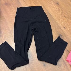 arie black leggings